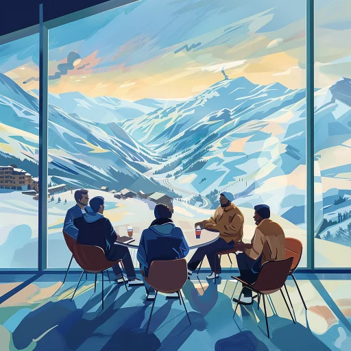 a gathering at a luxury ski resort to network according to the principles of the art of gathering